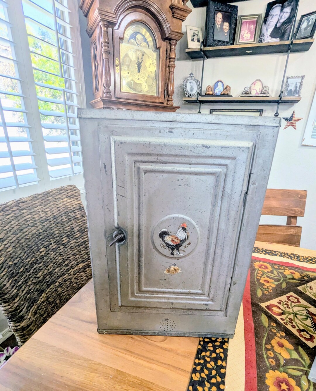 Antique- Metal- Pie Safe- Kitchen- Storage- Primitive- Rustic- Country ...