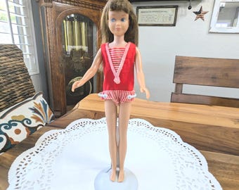 Doll- Vintage- Antique- Skipper- Barbie- First Issue- Original- Early- Rare- Collector- 1963 - Mid Century- Mid Mod- Vinyl- Brunette