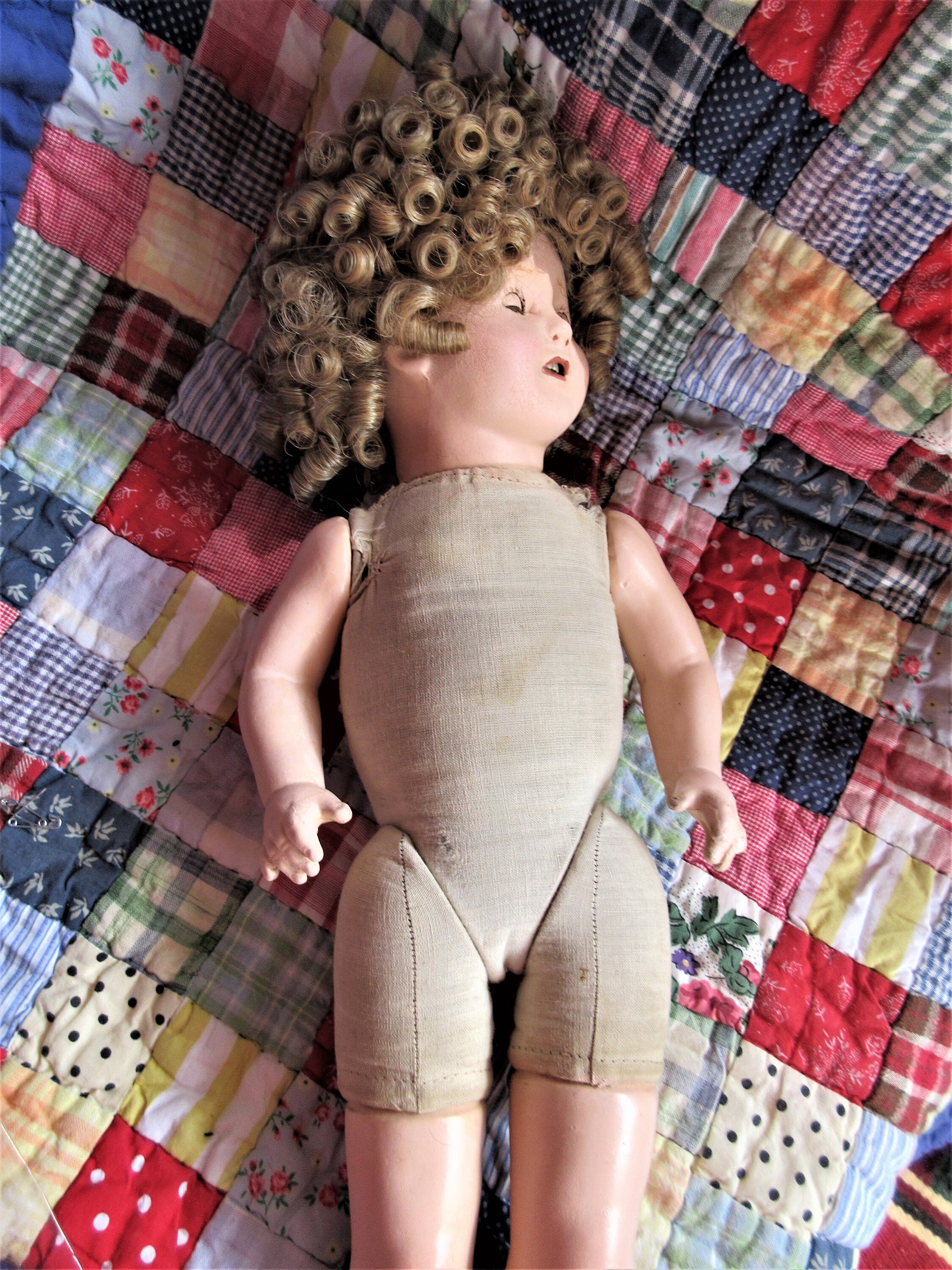 Antique Doll- E I Horsman- Rosebud - 18 Inch- 1930's Antique Doll- E I Horsman- Rosebud - 18 Inch- 1930's