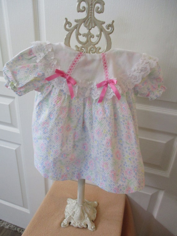 Antique- Doll- Baby- Dress- Multicolored - 18 mont