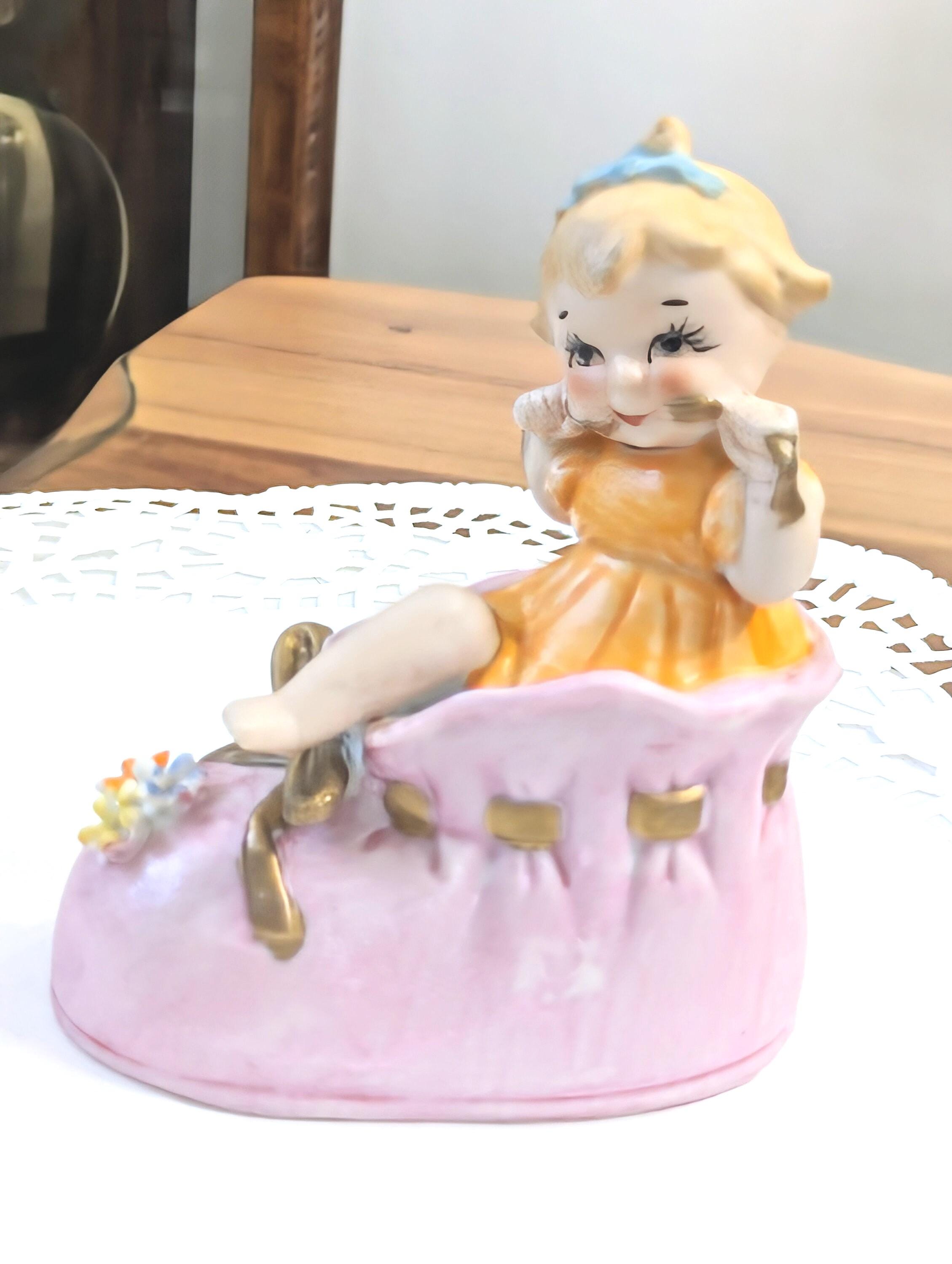 Kitsch German Rare- Antique -baby- Shoe- Bisque- Figurine- 1920- 1930- Kitsch- Shower ...
