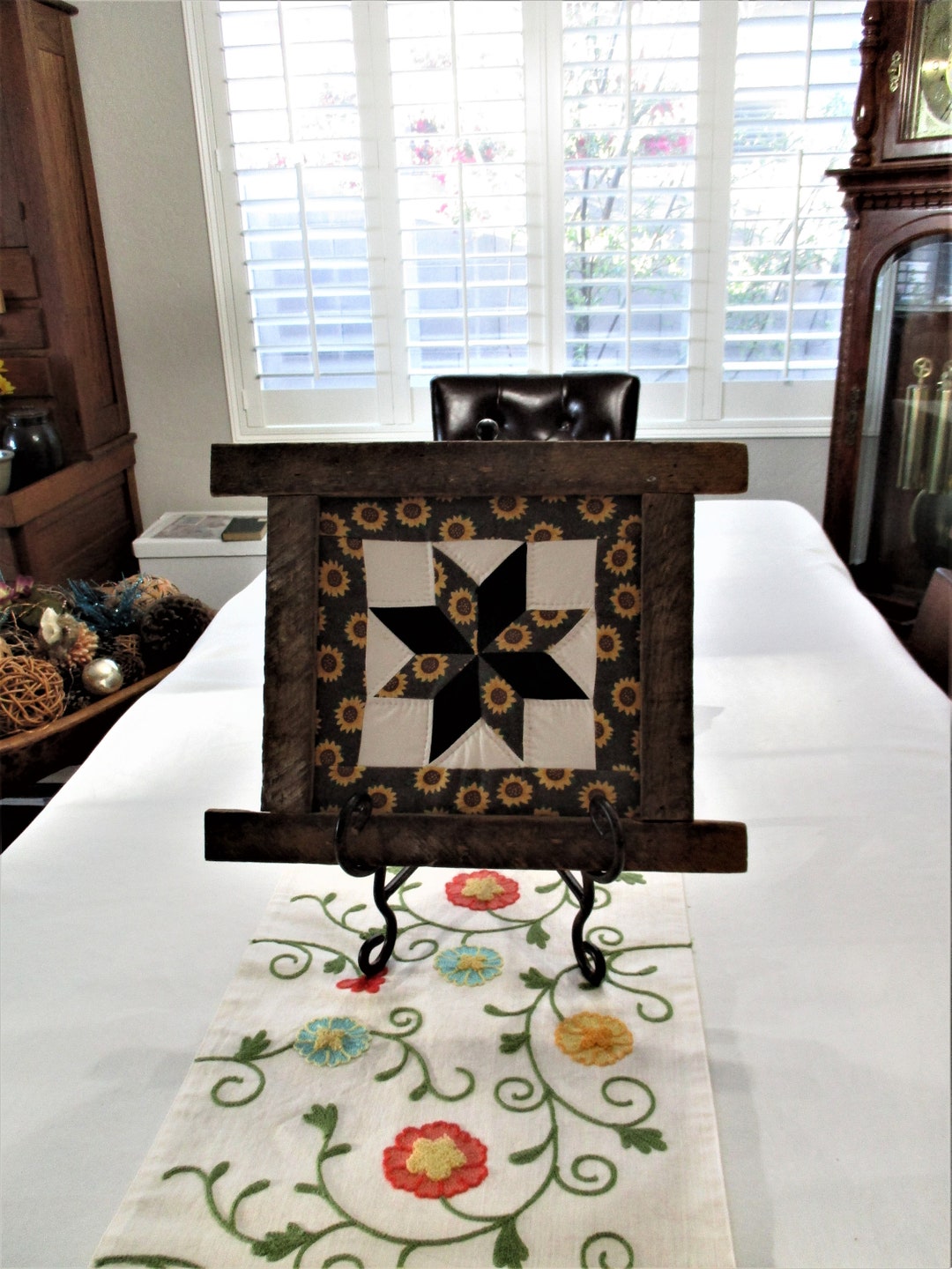 Vintage Quilt Square Framed Multicolored OOAK Quilt Etsy