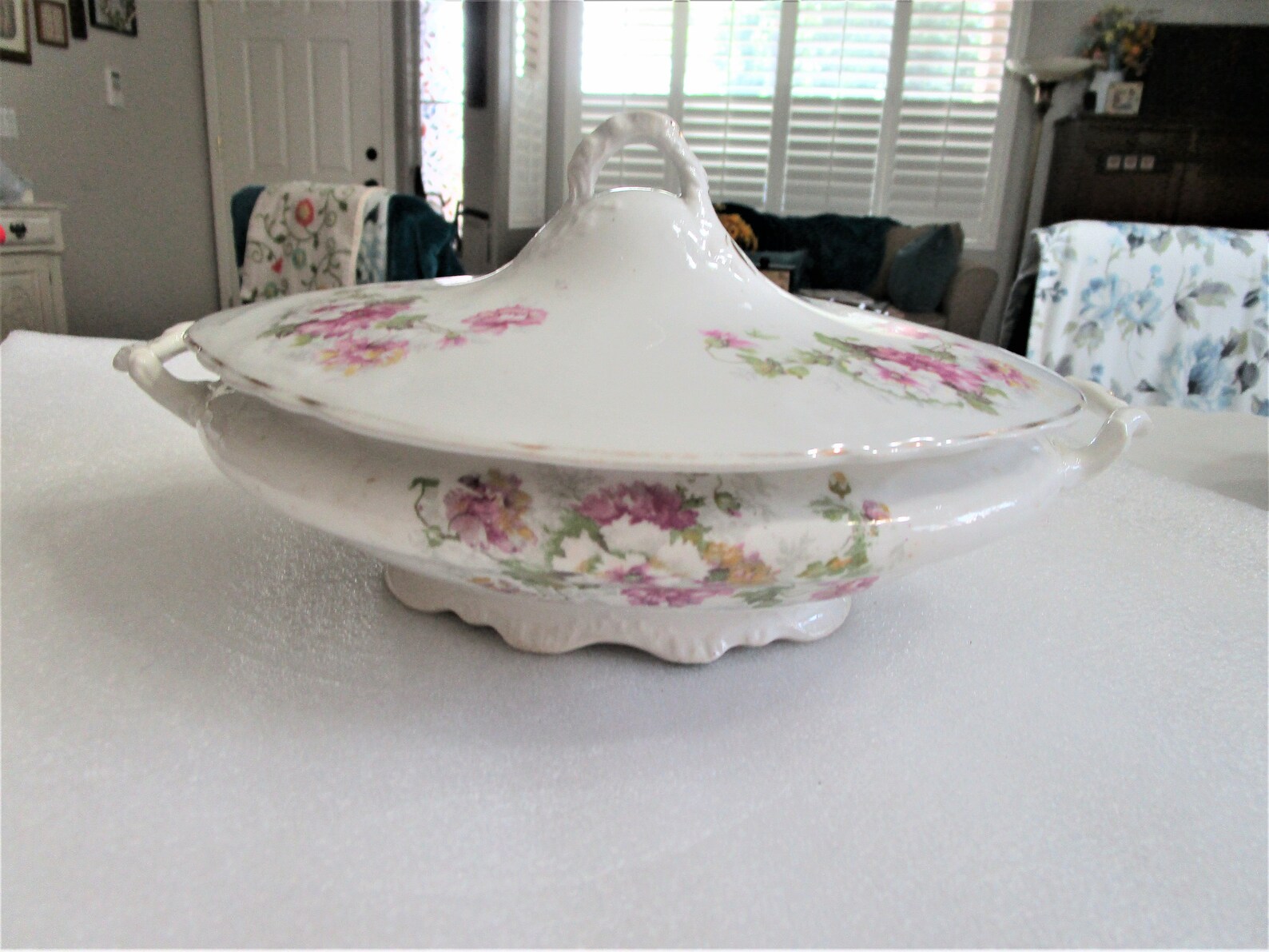 Rare Antique Porcelain Serving Dish Two Piece Shenango Etsy