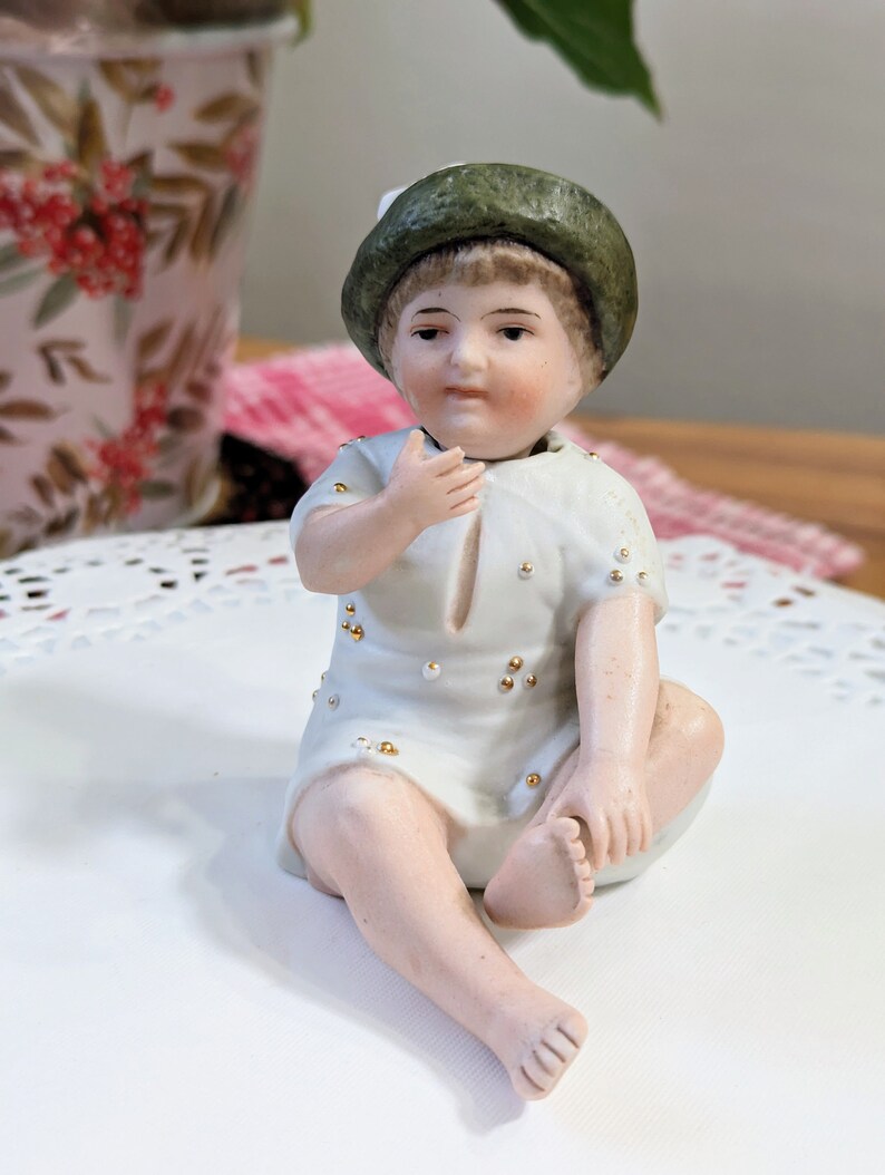 Kitsch German Antique- Nodder- Victorian- Edwardian- Young- Boy- Bisque- European ...