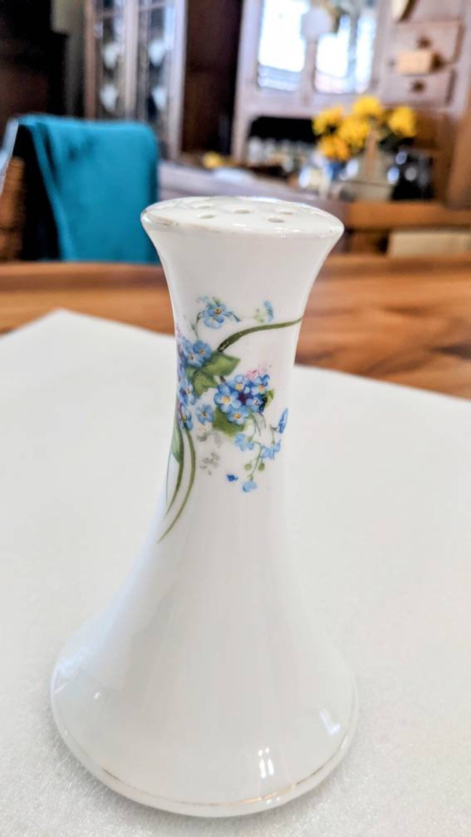 Antique Hat Pin Holder Porcelain Art Nouveau Hand Painted Etsy