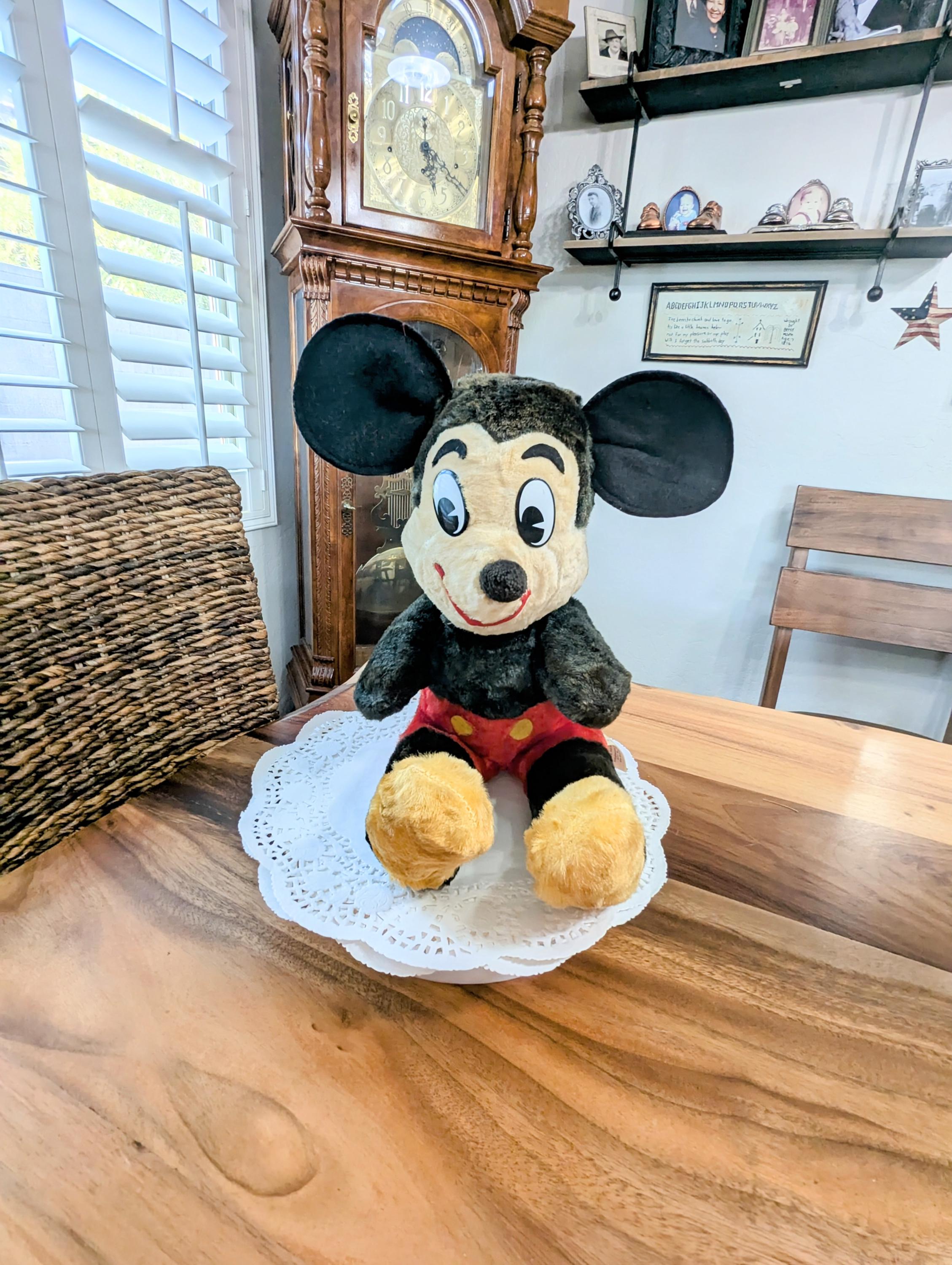 ミッキーマウス - 【希少】50's U.S.A vintage Mickey ミッキーマウス 特大 Rare- Vintage- Disney- 1950's- Mickey Mouse - Stuffed -animal