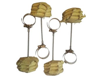 Fire Hoop Wick — 25mm Kevlar on Galvanised Steel Cable — Clamp Collar 5/8" or 3/4" — Fire Performance Accessory