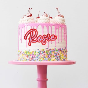 Double Layer Custom Cake Charm Bento Cake Name Charm Personalised Cake Charm