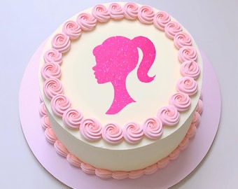 Princess Fashion Doll Glitter Cake Topper, Birthday Party