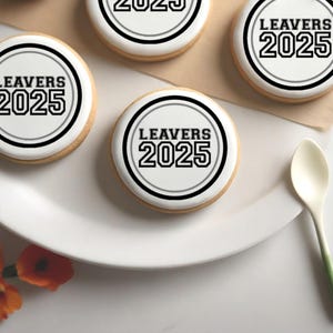 Adornos comestibles para cupcakes Leavers 2025, papel de oblea, cartulina o láminas de glaseado, adornos para bebidas
