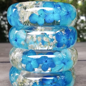 pressed real flower bracelet, resin bracelet, mothers day gifts, gift for mom, birthday gift idea for women