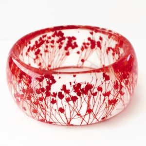 real flower bracelet resin bracelet nature bracelet botanical bracelet nature inspired bracelet pressed flower bracelet image 1