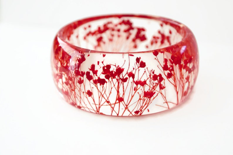 real flower bracelet resin bracelet nature bracelet botanical bracelet nature inspired bracelet pressed flower bracelet image 4