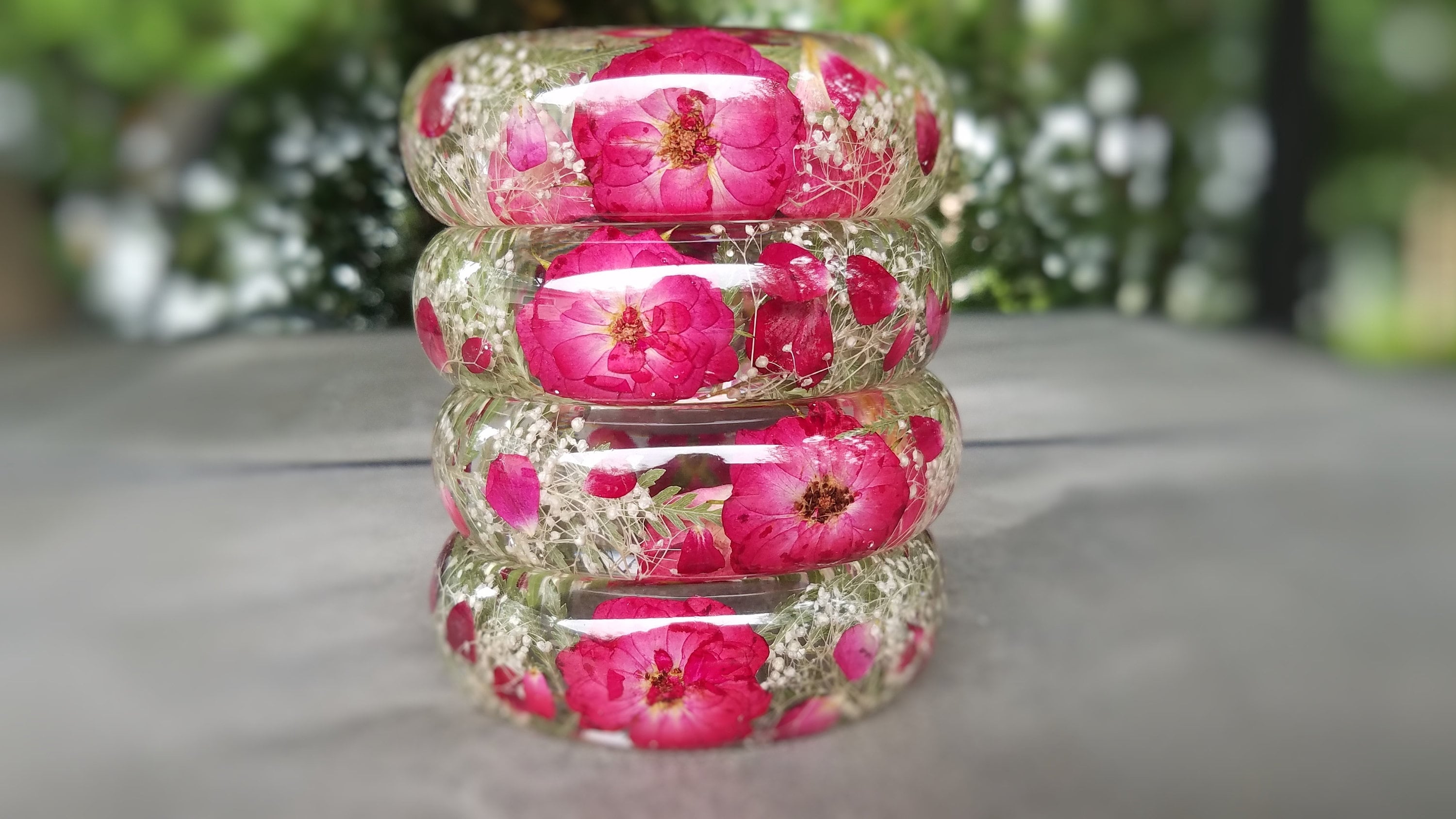 Wholesale Shop for Bracelet Handmade Floral Beads Made With Resin
