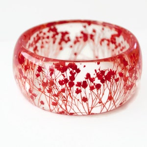 real flower bracelet resin bracelet nature bracelet botanical bracelet nature inspired bracelet pressed flower bracelet image 3