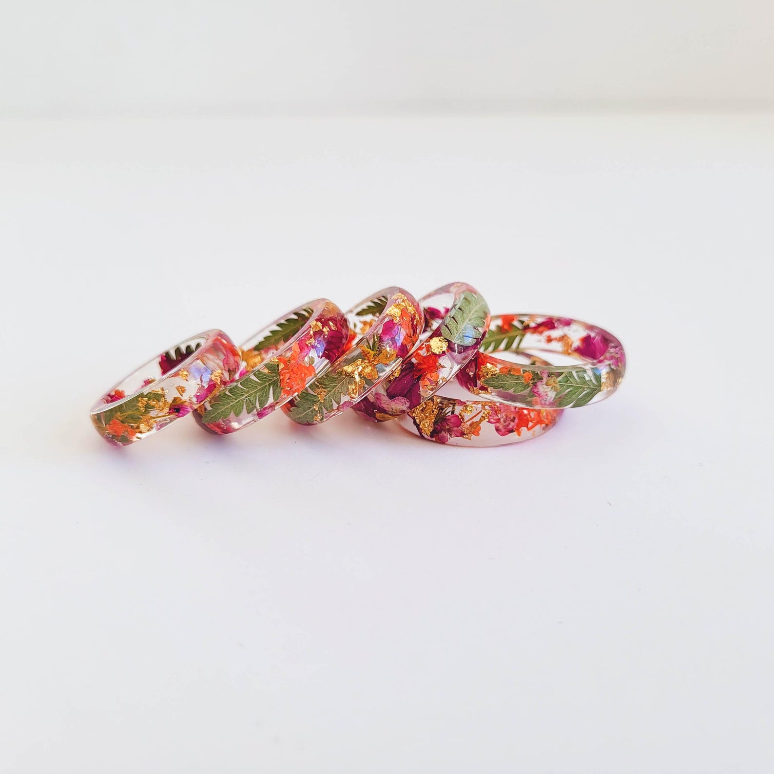 Resin Ring, Pressed Flower Ring, Handmade Gift for Her, Birthday Gift ...