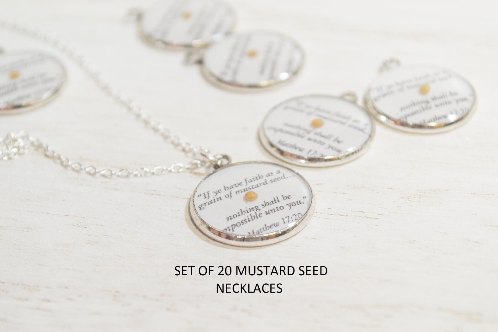 Wholesale Mustard Seed Necklace Faith Necklace Wholesale Etsy