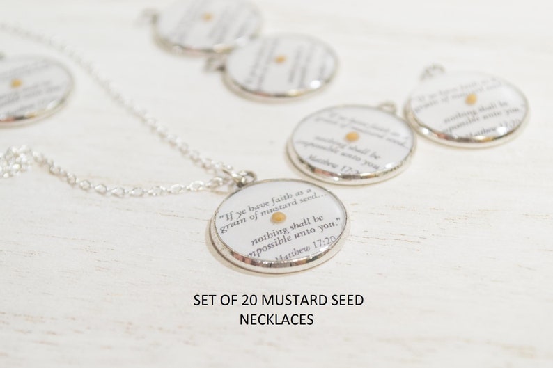 Wholesale Mustard Seed Necklace Faith Necklace Wholesale Etsy