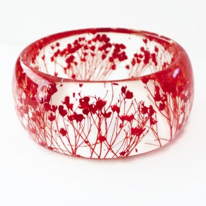 real flower bracelet resin bracelet nature bracelet botanical bracelet nature inspired bracelet pressed flower bracelet image 2