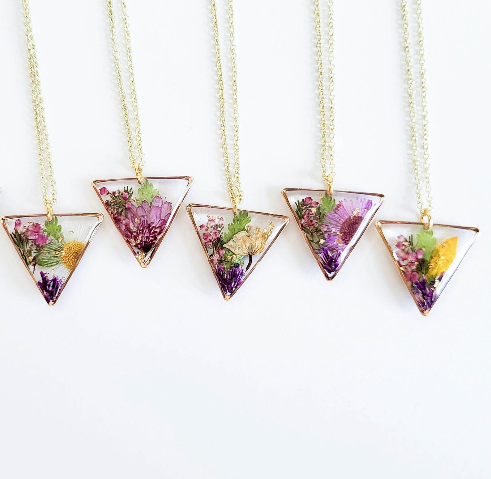 Personalized Birth Flower Necklace: Family Bouquet Pendant