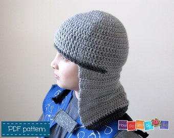 Ritter Kostüm Hut für Jungen, Ritter Hut Häkelanleitung, Anfänger häkeln, Beanie Hut für Jungen, Sofort Download PDF Muster, Foto Tutorial