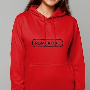 Gamer Hoodie Player One Player Two, Matching Hoodies, Couples Gift, Gamer Girl, Gamer Boy, BFF Gift, Valentine Gift, Galentine Hoodie Gift image 1