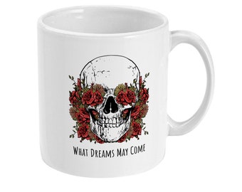 Shakespeare Quote Mug, Skull Mug, Hamlet Quote Mug, Skull Gift, Coffee Mug, Tea Mug, Vanitas Mug Gift size 11 oz