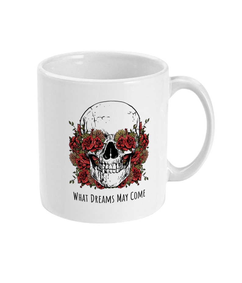 Shakespeare Quote Mug, Skull Mug, Hamlet Quote Mug, Skull Gift, Coffee Mug, Tea Mug, Vanitas Mug Gift size 11 oz image 1