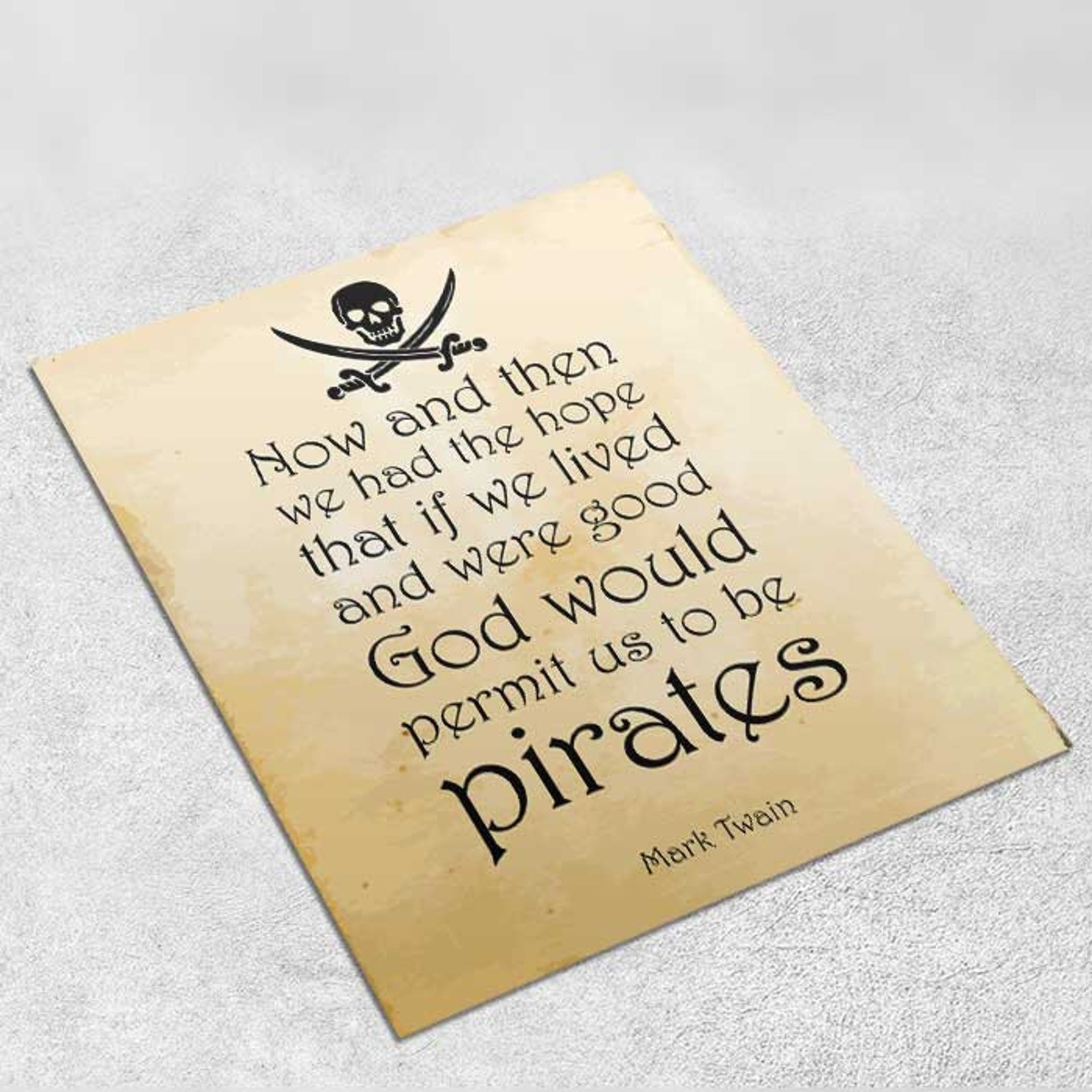 Mark Twain Pirate Quote Mark Twain quotations Pirates