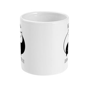 Cat Mug Meow And Forever, Inspirational Quote Mug, Humorous Mug, Coffee Mug, Tea Mug, Yin Yang, BFF Gift, Fur Baby Gift, Cat Lover Gift image 2
