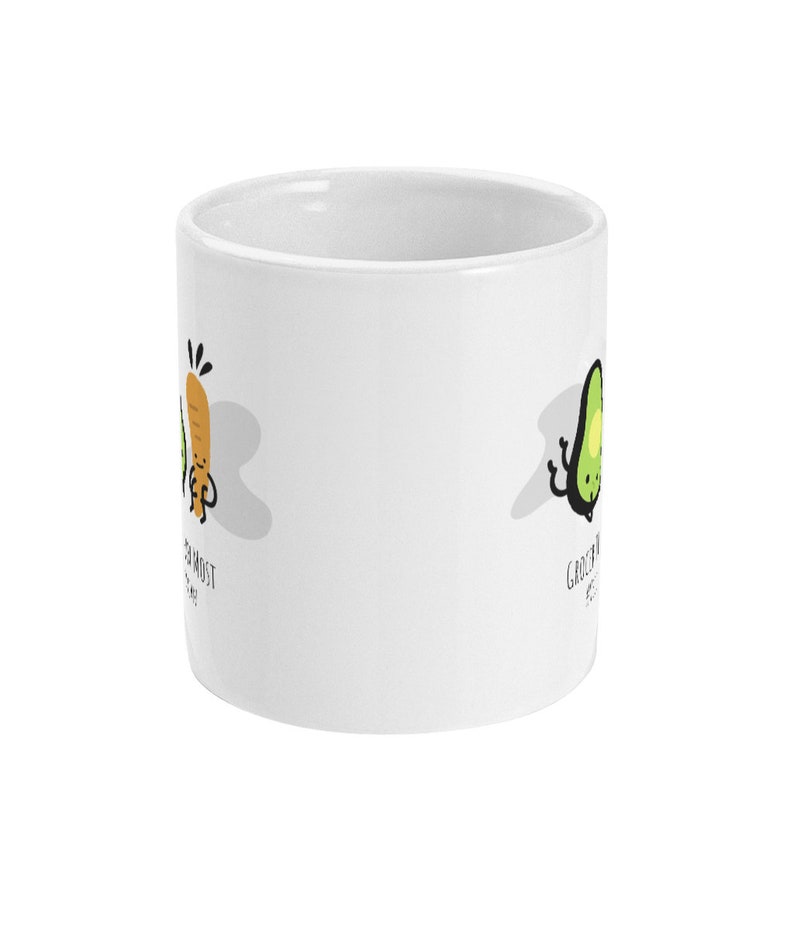 Vegetarian Mug Funny Quote Mug, Humorous Mug, Coffee Mug, Tea Mug, Eco Vegetarian Mug Vegetarian Gift Size 11 oz image 2
