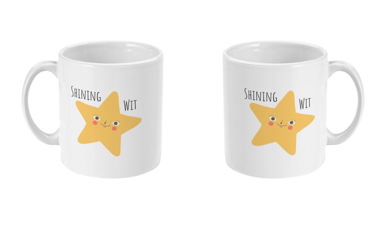 Sweary Star Mug,Funny Mug Cheeky Mug, Shining Wit BFF Gift, Tea Mug, Coffee Mug Gift Best Friend, Shit Mug Standard 11 oz Mug image 4