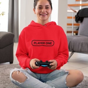 Gamer Hoodie Player One Player Two, Matching Hoodies, Couples Gift, Gamer Girl, Gamer Boy, BFF Gift, Valentine Gift, Galentine Hoodie Gift image 7