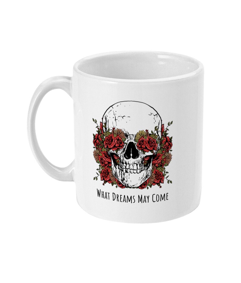 Shakespeare Quote Mug, Skull Mug, Hamlet Quote Mug, Skull Gift, Coffee Mug, Tea Mug, Vanitas Mug Gift size 11 oz image 3