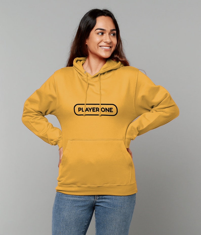 Gamer Hoodie Player One Player Two, Matching Hoodies, Couples Gift, Gamer Girl, Gamer Boy, BFF Gift, Valentine Gift, Galentine Hoodie Gift image 4