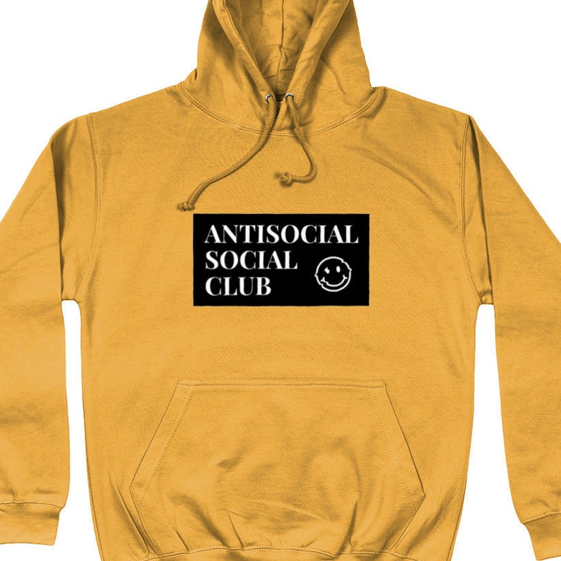 Antisocial Club Hoodie, Introvert Gift Hoodie, Socially Distant Gift, Matching Best Friends Hoodie Gift, Humorous Hoodie Comfort Wear XS-5XL image 10