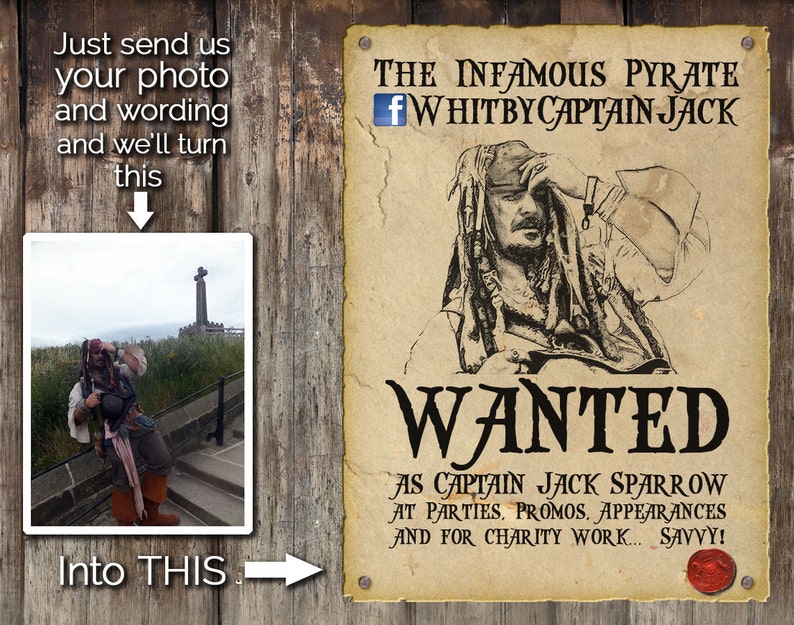 personalised-pirate-wanted-poster-custom-steampunk-wanted-etsy