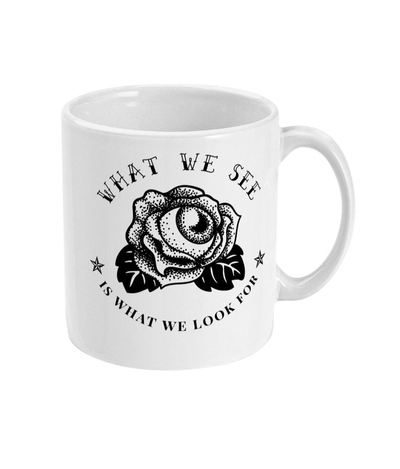 Inspirational Quote, Tattoo Rose Mug, Think Positive Quote Mug, Thought Provoking Gift Mug, Coffee Mug, Tea Mug, Standard Size 11 oz Mug image 3