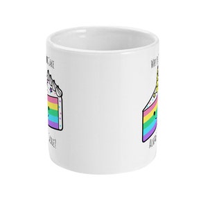 Pirate Quote Rainbow Gift Mug, Why Is The Cake Always Gone Coffee Mug, Tea Mug, Rainbow Mug, LGBTQ Pride Gift, Equality, Standard 11 oz image 2