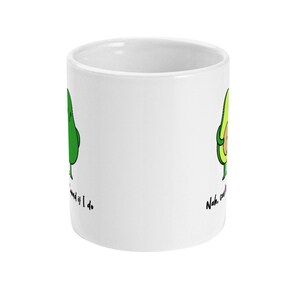 Avocado Mug, Cheeky Quote Mug, Funny Mug, Friend Gift, Coffee Mug, Tea Gift, Avocado Gift Mug Can't Be Arsed 11 oz Mug image 4
