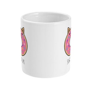 Sugar Lips Mug, Cute Mug, Cat Mug Funny Mug BFF Gift, Tea Mug, Coffee Mug Donut Gift Best Friend Mug Standard 11 oz Mug image 2