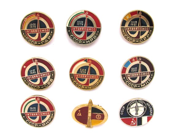 Soviet Space Pin, Badges, Pick from Set, Cosmos, … - image 1