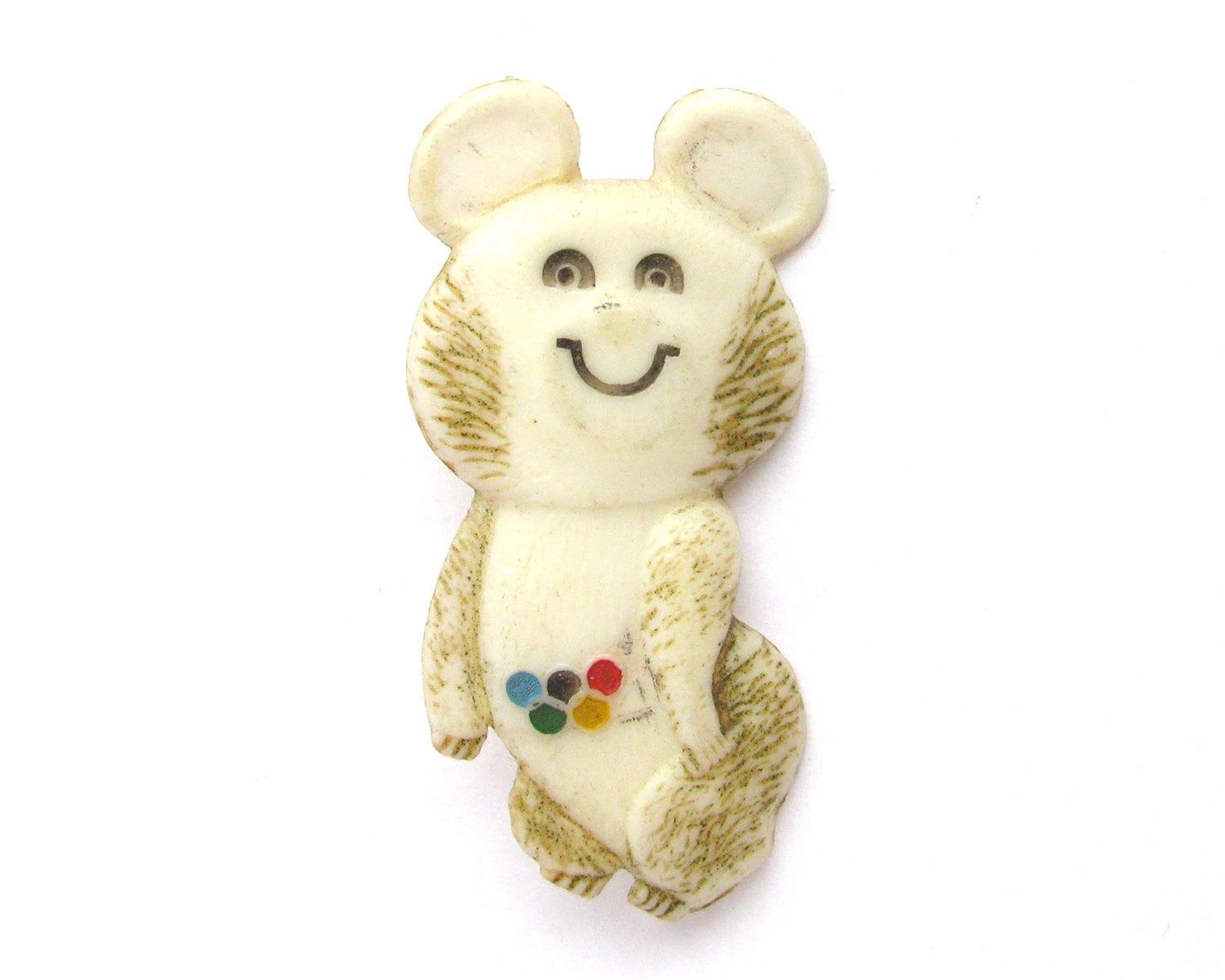 Badge Pin Misha - Jeux Olympiques Moscou 1980 URSS - Occasion Original