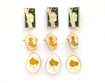 Bird Pins, Badge, Pick from Set, Animal, Fauna, Vintage collectible badge, Soviet Vintage Pin, Soviet Pin, USSR, 80s