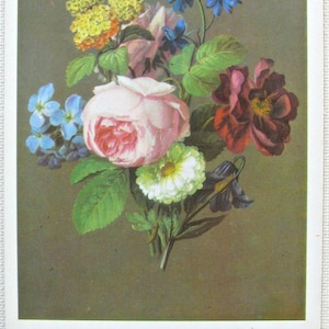 Cartão postal de parabéns, Johannes Samuel Arnold, cartão postal não utilizado, cartão postal vintage soviético