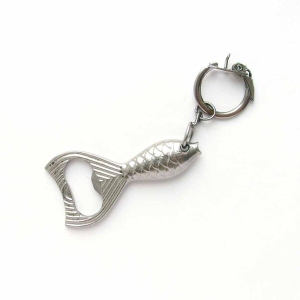 Soviet vintage bottle opener, Keychain, Beer bottle opener, Fish, Russian souvenir, Kitchen Decor, Soviet Union, Made in USSR, 1980s