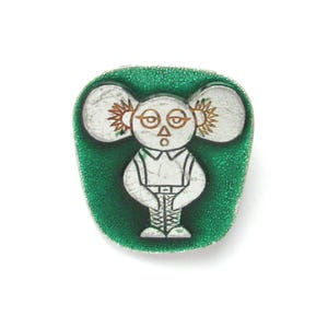 Pin de Cheburashka, insignia, personaje de dibujos animados soviéticos, insignia coleccionable vintage, pin vintage soviético, hecho en la URSS