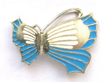 Fjärilsnål, stort vintage metallmärke, Sovjetunionen, 80-talet
