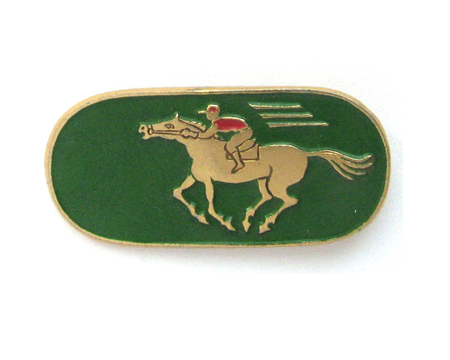 Lot De 6 épingles à Cravate / Broches équitation, Argent Et Or, Occasion