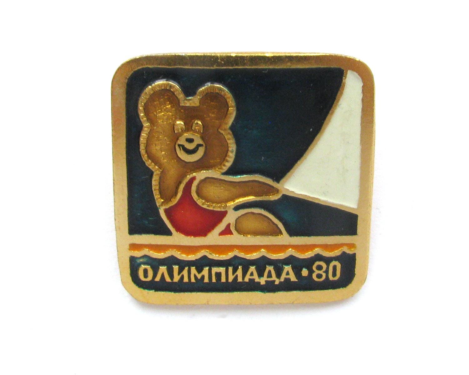 Insignes soviétiques - 12 broches - Ours olympiques - Olympia 80 - France